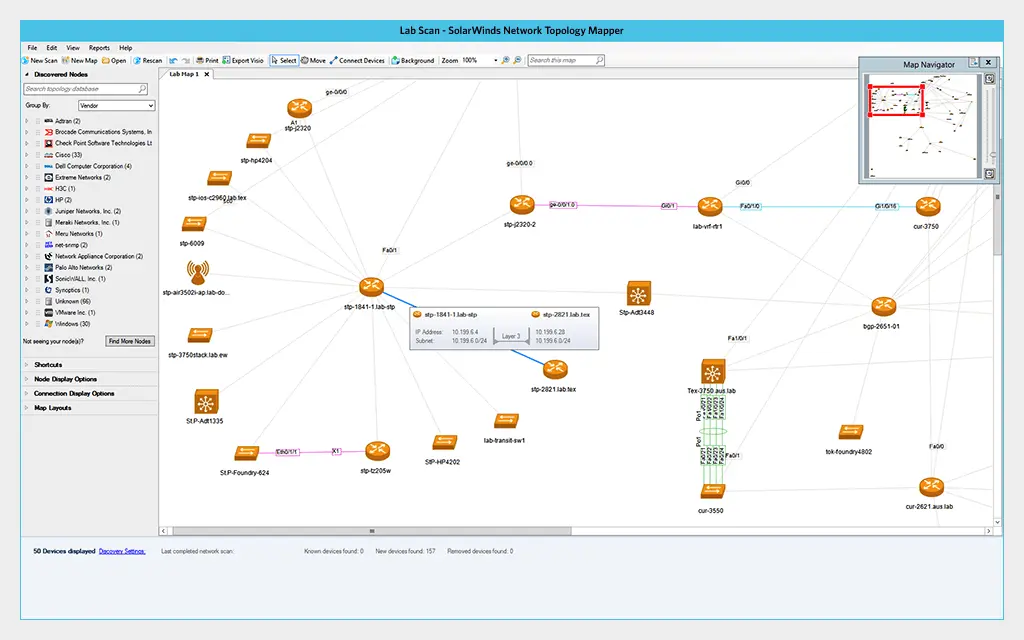 Network Topology Mapper - Network Mapping Software - Tree Menu Tab 5 Image